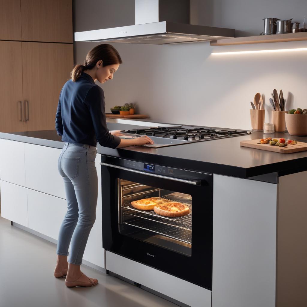 Innovative smart ovens featuring Wi-Fi connectivity and remote control options.